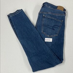 American Eagle Outfitters Dark Blue Skinny Jeans Size 10